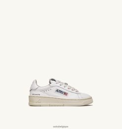 baskets basses dallas en cuir blanc enfant belgique Autry N0XLH0314
