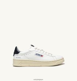 baskets basses dallas en cuir blanc et espace Hommes belgique Autry N0XLH071