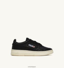 baskets basses medalist en cuir de chèvre souple noir Hommes belgique Autry N0XLH040