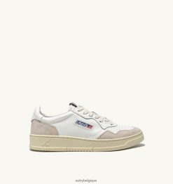 baskets basses medalist en daim et cuir blanc femmes belgique Autry N0XLH0170