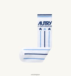 chaussettes logo tennis blanches femmes belgique Autry N0XLH0156