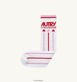 chaussettes logo tennis blanches Hommes belgique Autry N0XLH0157