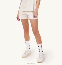 short de tennis academy blanc femmes belgique Autry N0XLH0303