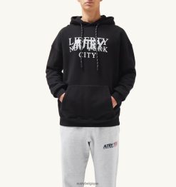 sweat à capuche imprimé liberty noir Hommes belgique Autry N0XLH0110