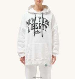 sweat à capuche liberty photo blanc femmes belgique Autry N0XLH0296