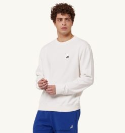 sweat col rond logo iconique blanc Hommes belgique Autry N0XLH093