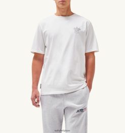 t-shirt col rond imprimé liberty blanc Hommes belgique Autry N0XLH0117