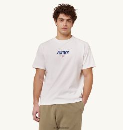 t-shirt col rond logo iconique blanc Hommes belgique Autry N0XLH0105